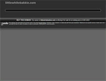 Tablet Screenshot of littlewhitebakkie.com